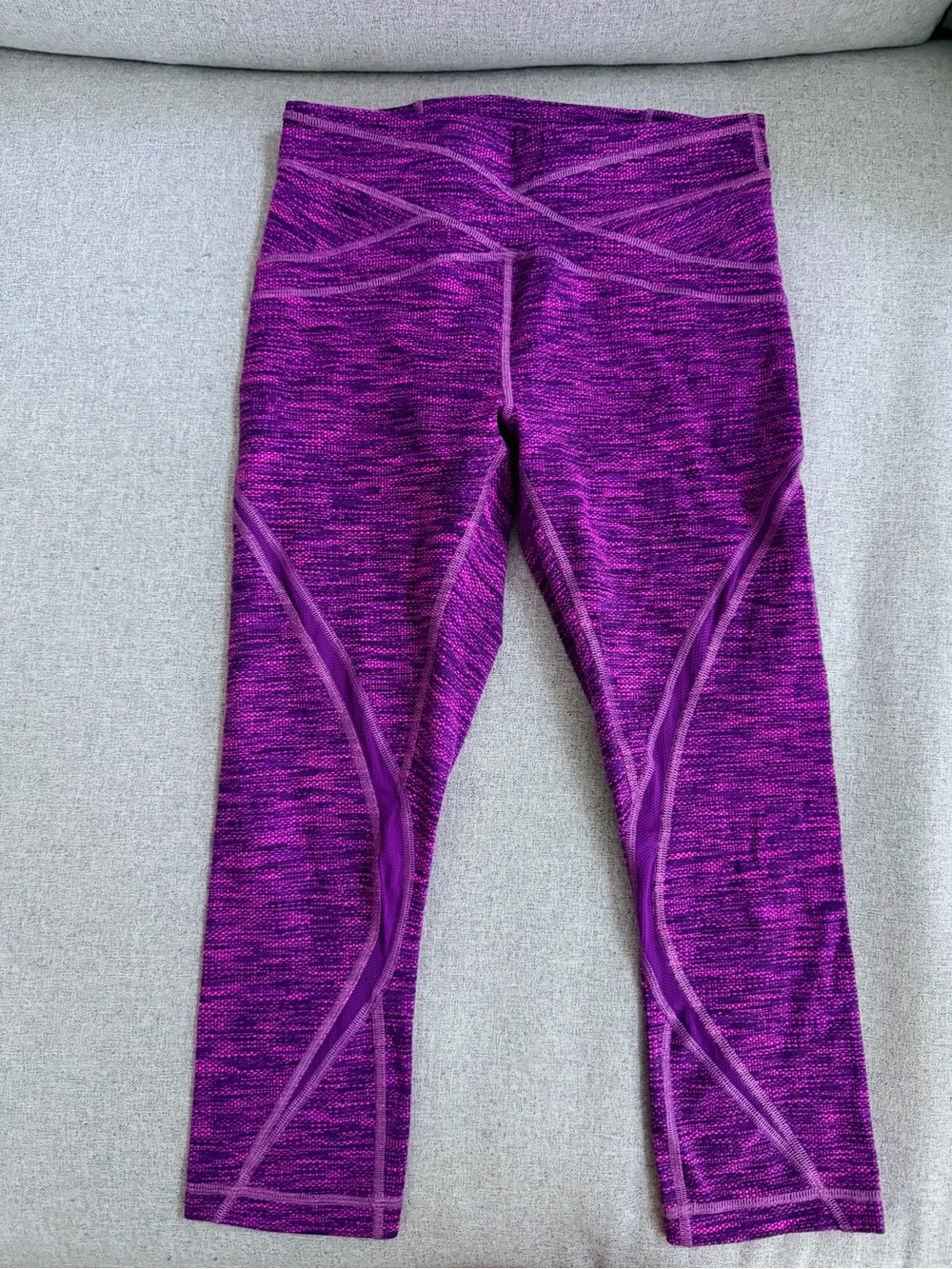 Lululemon Purple Space-Dye Active Leggings 23” size6